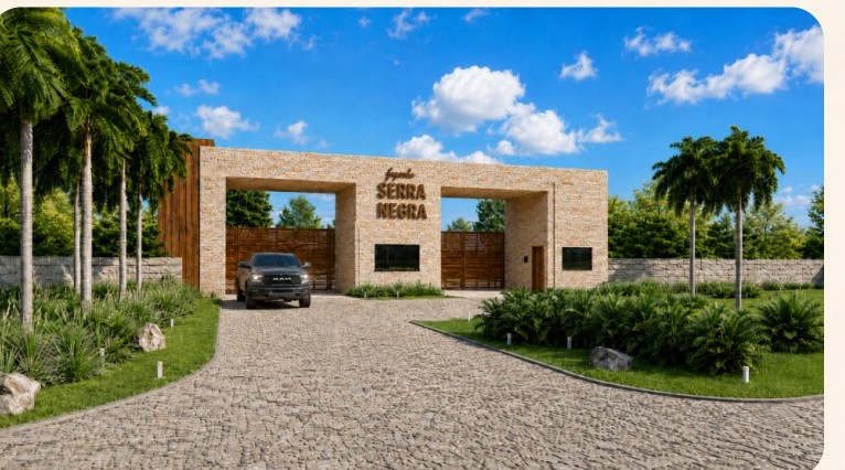 Projeto da portaria da Fazenda Serra Negra